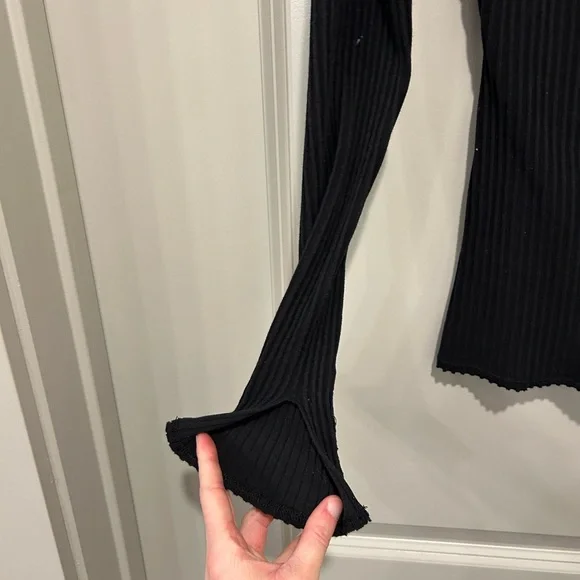 Free People Intimates Keyhole Mockneck long sleeve - Picture 3 of 6